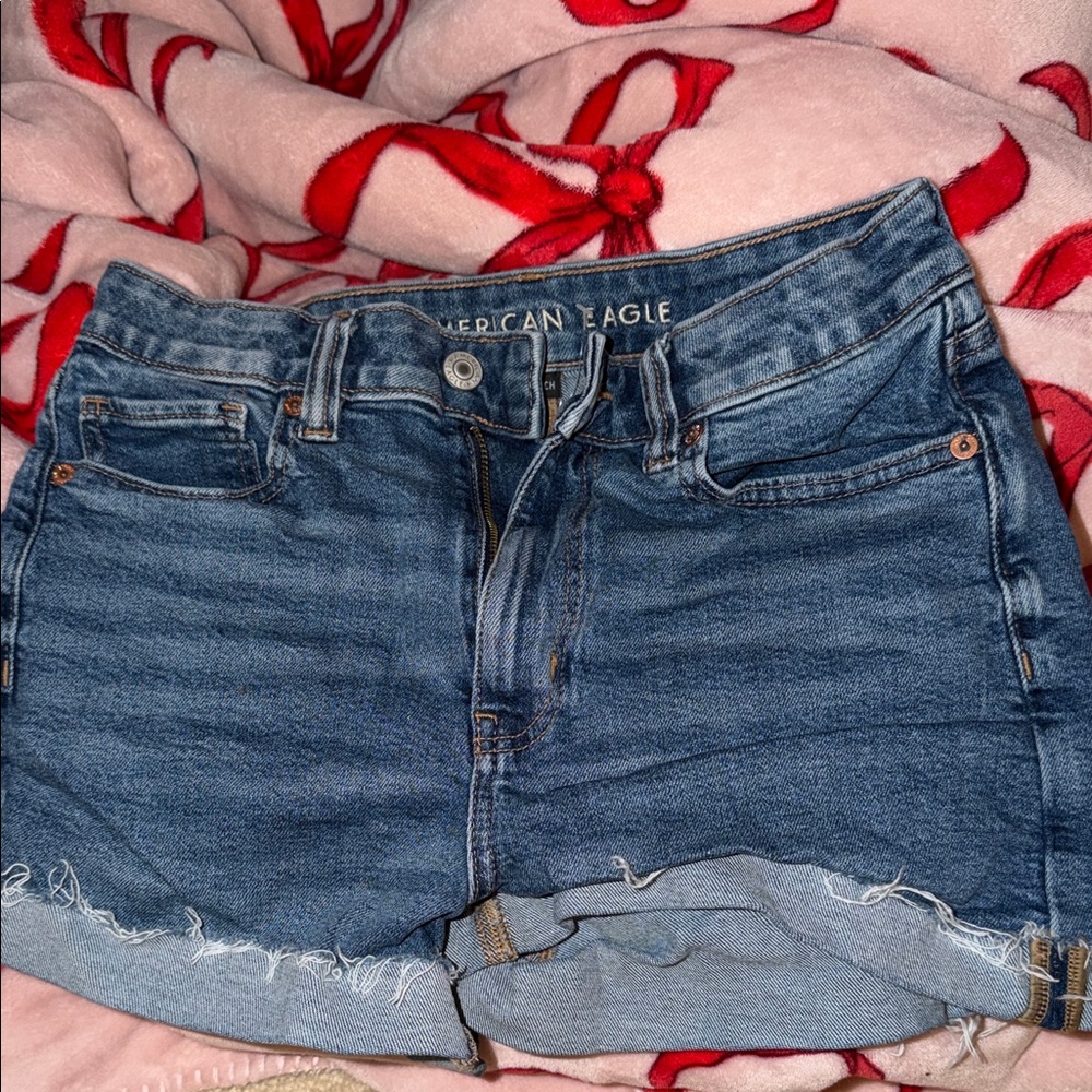 American Eagle Outfitters Dark Blue Jean Shorts
